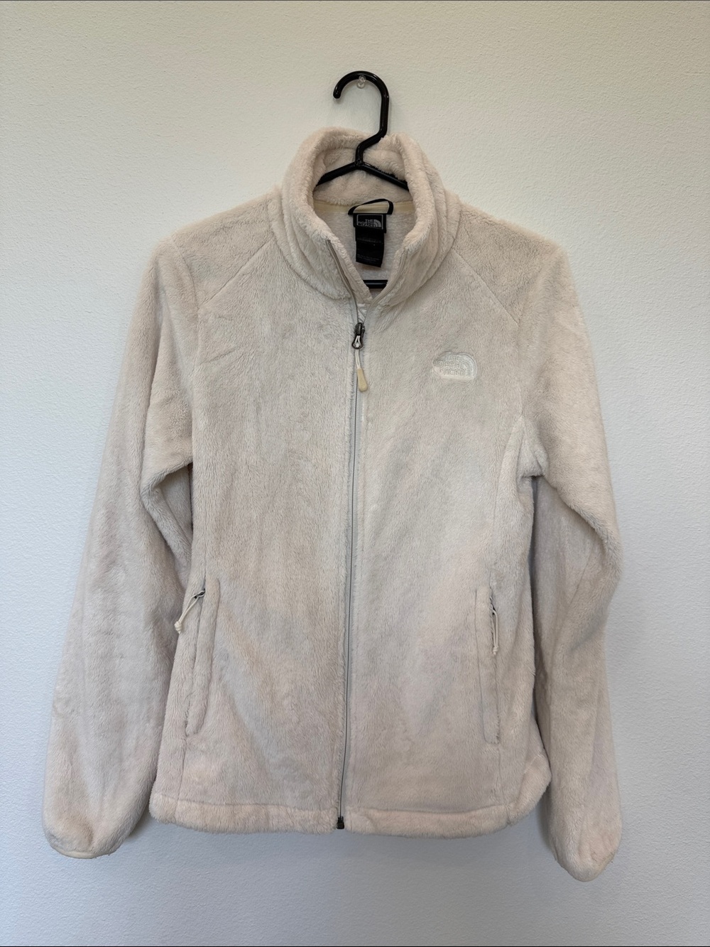 The North Face Women's Cream Teddy Fleece Full-Zip Jacket (small)